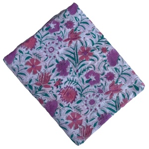 Tela Tradicional de Jaipur, 100% Algodón, Hecha a Mano, Estampada con Bloques, Tejida, Ecológica, Transpirable - Product Image 1
