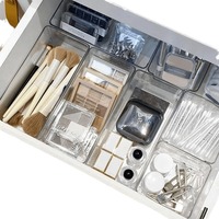 Mini organisateur de tiroir rétractable pour bébé, organisateur de tiroir à thé pliable pour congélateur
