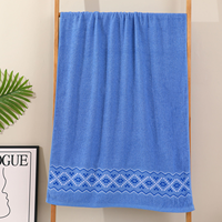 Vente en gros d'usine Nouvelle grande serviette 70*140cm Serviette en coton douce et absorbante Serviette d'exportation Personnalisable avec logo brodé