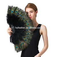 Plume de paon de cobalt naturel teint pour fête carnaval maison mariage pièce maîtresse noël Vase vacances décor bricolage artisanat Floral