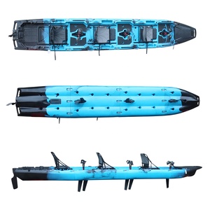 เรือคายัคตกปลาแบบถอดประกอบได้ Viking ขนาด 18.6 ฟุต 4 ตอน สำหรับ 3 คน ขับเคลื่อนด้วยมอเตอร์ วัสดุพลาสติก HDPE - Product Image 4
