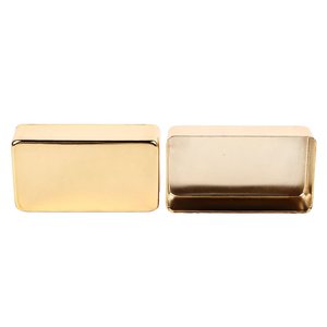 2 pièces Cache-pickup de <span class=keywords><strong>guitare</strong></span> électrique Humbucker à <span class=keywords><strong>double</strong></span> bobine, type fermé et scellé, en laiton doré - Product Image 6