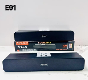 E91 Stereo Soundbar Sound Blaster <b>Speaker</b> Computer Multimedia Audio Wireless Sound Blaster Blue Tooth <b>Speaker</b> Long Strip - Product Image 4