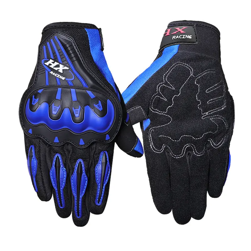 Gants de protection respirants pour vélo moto Sports de plein air Gants à coque dure pour doigts complets