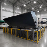 Nouvelle machine de rotomoulage extérieur pour la fabrication de bateaux de pêche personnalisés et de moules de bateaux de sauvetage en plastique