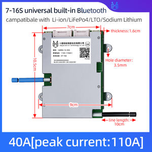 ANT SMART BALANCE BMS 7-16S 40A 100A 110A 24V 36V <span class=keywords><strong>48V</strong></span> <span class=keywords><strong>Li-ion</strong></span> 3,7 V Lipo 3,2 V LTO 2,7 V e-bike Scooter Eléctrico batería BMS - Product Image 2