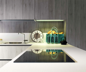 Meubles de cuisine commerciaux <span class=keywords><strong>pour</strong></span> hôtels, menuiserie, placage hôtelier, placage naturel, tambour, comptoir en marbre artificiel, charnière - Product Image 4