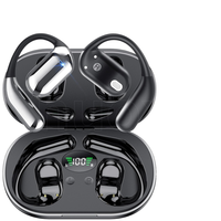 Earbud Nirkabel Olahraga YYK-Q16 untuk V5.3 IPX-7 Tahan Air Terjemahan Suara Real-Time Latensi Rendah Layar Digital Audio Model Pengait Telinga