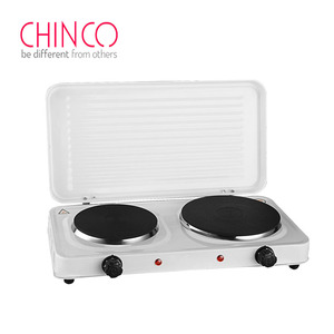 双实心lowes炉灶电暖器带盖2500W 2暖板电炉 - Product Image 2