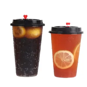 360ml 12oz Copos Descartáveis De Plástico Transparente para o Café Gelado Frio Bebidas copo de plástico com palha