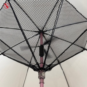 Parapluie ventilateur rechargeable 1149R avec écran intégré et poignée batterie, baleines en carbone ultra-légères, tissu UPF50+, double usage soleil et pluie - Product Image 4
