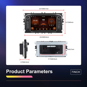 วิทยุติดรถยนต์ Podofo 2+64G 7 นิ้ว ระบบ Android รองรับ CarPlay/Android Auto/GPS/WiFi/RDS สำหรับรถยนต์ Ford/Focus/S-Max/Mondeo/Galaxy/Kuga - Product Image 5