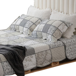 Juego de sábanas de cama de tamaño completo, edredón con estampado super king, colcha de algodón - Product Image 1