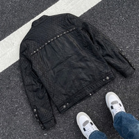 ChaoLing Fabricant de vêtements coupés et cousus Vêtements de haute qualité Vestes pour hommes Veste en cuir PU personnalisée Veste classique unie pour hommes