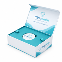 Boîte en carton biodégradable sur mesure avec fermeture magnétique pour outils orthodontiques, aligneurs, emballage en papier avec mousse EVA