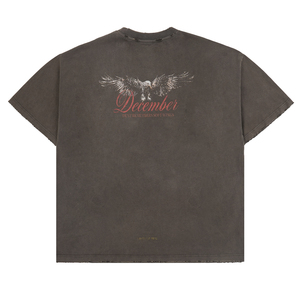 Camisetas de Corte Cuadrado para Hombre, 300 g/m², 100% Algodón, Color Gris Desteñido, Estampado Gráfico con Diseño de Polilla, Camiseta Extra Grande y Gruesa - Product Image 2
