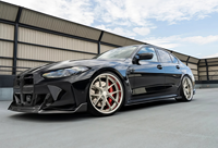 Jantes forgées RXS 10 à rayons en Y, 1 pièce, 19/20/21 pouces, PCD 5*112/5*120, finition noir mat argenté, compatibles avec les berlines BMW M Series Performance