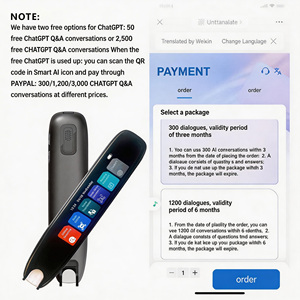 Penna Intelligente AI con Integrazione ChatGPT Integrazione ChatGPT Incorporata Scansiona Domande e Ricevi Risposte Istantanee Generate dall'IA - Product Image 4