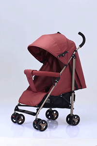 2025 New Arrival Trọng lượng nhẹ kim loại & vải có thể gập lại xe đẩy em bé với UV tán & giỏ lớn - Product Image 2