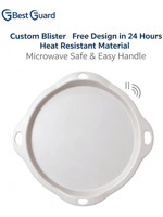 Emballage en blister personnalisé pour aliments et cosmétiques, plateau recyclable en plastique PET avec isolation thermique pour micro-ondes, pour desserts, fruits, maquillage
