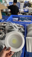 Spot LED encastré en aluminium pour plafond, 7W, 10W, 15W, 20W, 30W, COB