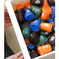 Mini dosettes de capsules de café de marque privée, tasse de café lyophilisée en gros, tasse de capsule de café d'emballage de poudre de café du Brésil