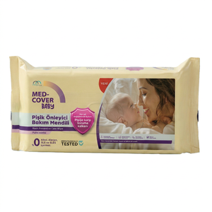 Toallitas Húmedas para Bebés Med-Cover con Aloe Vera y Vitamina E, Probadas Dermatológicamente, Previenen Irritaciones, Hidratan y Protegen la Piel - Product Image 1