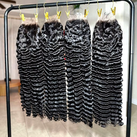 Perruques Lace Front Brésiliennes Vierge à 200 % de Densité avec Dentelle, Style Bouclé Volumineux, Longues, Sans Colle, Cheveux Humains