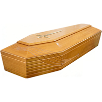 Ataúd Funerario Estilo Europeo Hecho a Mano, Modelo Paownia Adt Feral, con Diseño Personalizable, Capacidad de 220 Pulgadas Cúbicas