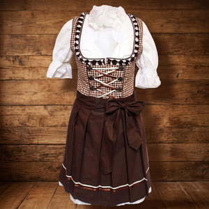 Las mujeres de algodón poliéster Trachten nuevo Mini Dirndl (alemán Baviera vestido) - Product Image 3