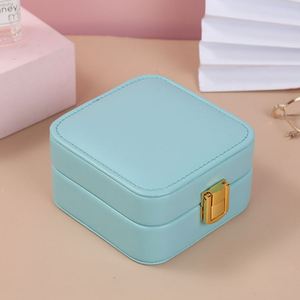 Organizador de orejas Espejo de gamuza con cerradura Organizador de joyas Collar Joyero - Product Image 5