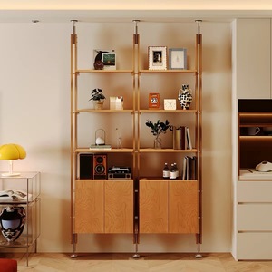 Wood Display Shelf <b>Divider</b> Storage Cabinet Floating Wall Shelf Home Living <b>Room</b> Organizer - Product Image 3