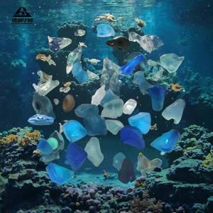 Petits blocs de verre pour projets de bricolage <span class=keywords><strong>et</strong></span> de décoration artisanale Blocs de verre pour aquarium <span class=keywords><strong>et</strong></span> décoration de paysage de réservoir de poissons - Product Image 6