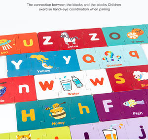 Rompecabezas de madera para niños y niñas de 3 años, juguetes educativos para preescolar, con sensación común - Product Image 5