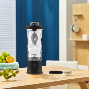 Exprimidor de Cítricos Centrífugo Portátil Mini USB Recargable, Licuadora con 6 Cuchillas de Acero Inoxidable para Deportes al Aire Libre y Uso Doméstico - Product Image 3