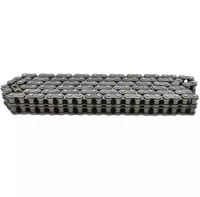 Cadena de Rodillos de Acero de Doble Hilo 08B-2, Cadena de Transmisión Industrial de Venta Caliente, Completa con Eslabón Maestro de Conexión