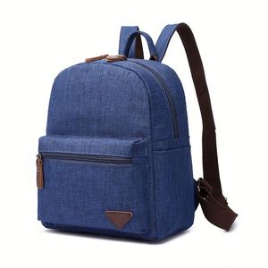 Korean Design Leisure <b>Backpack</b> Cotton Lining Zipper Closure <b>Waterproof</b> Laptop Friendly for Travel and <b>School</b> - Product Image 3