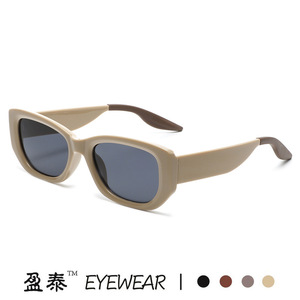 Yingtai Eyewear Sunglasses For Women Blue <b>Frame</b> Pc Lens Uv400 Protection Fashionable Street Style - Product Image 4