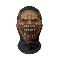 Usine directe pas cher adulte Sublimation impression Vampire Costume visage complet Horrible effrayant Halloween masques caractère commun quotidien