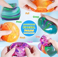 Balle anti-stress souple et transparente en forme de cube de glace en maltose, jouet sensoriel unisexe en boîte, modèle YLBK, à partir de 14 ans