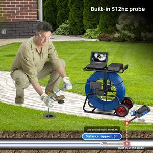 10Inch 9Mm Diameter Kabel Industriële Pijpleiding Endoscoop Inspectiesysteem Surround Camera 10Inch Riool Samera Inspectie 220V - Product Image 2