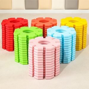 Copos de nieve grandes para niños que insertan bloques de construcción gruesos insertos de montaje de jardín de infantes para niños y niñas - Product Image 1