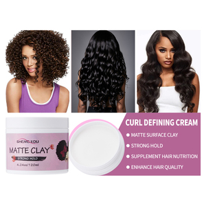 Fournisseur contrôle des pointes personnalisé Crème de coiffure pour les <span class=keywords><strong>boucles</strong></span> Huile pour les cheveux Argile mate Tresse soignée <span class=keywords><strong>Gel</strong></span> de verrouillage des cheveux brillant revitalisant - Product Image 6