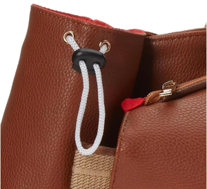 Sac de sport portable en cuir avec logo personnalisé, grande capacité, imperméable, pour tennis, pickleball, badminton, raquette de padel, avec poche pour chaussures - Product Image 5