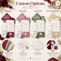 Suite d'invitations de mariage haut de gamme avec enveloppes, qualité supérieure pour les entreprises d'événements internationaux et les acheteurs B2B