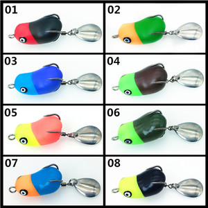 Mini ếch thu hút 3cm Mini sấm sét ếch đôi móc thu hút cá lóc nhảy ếch thu hút - Product Image 6