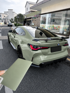 Vinilo Mate para Automóviles, Color Verde Bishan, PET de Alto Brillo, con Liberación de Aire, Antiarañazos, para Envolver Todo el Vehículo, Película Adhesiva que Cambia de Color - Product Image 3