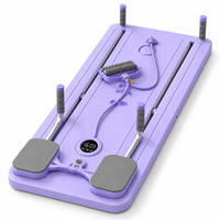 Plateforme abdominale multifonctionnelle et kit de roues pliables en PP, rouleau de Pilates, équipement d'exercice professionnel pour la maison