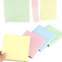 Notes autocollantes doublées Post couleur Pastel personnalisé blocs-notes auto-adhésifs pour bureau réunion d'école à domicile