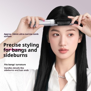 Mini-brosse à cheveux sans fil ultra-légère en plastique avec dents en acier inoxydable, chauffage PTC réglable, styler de voyage portable pour coiffure - Product Image 2